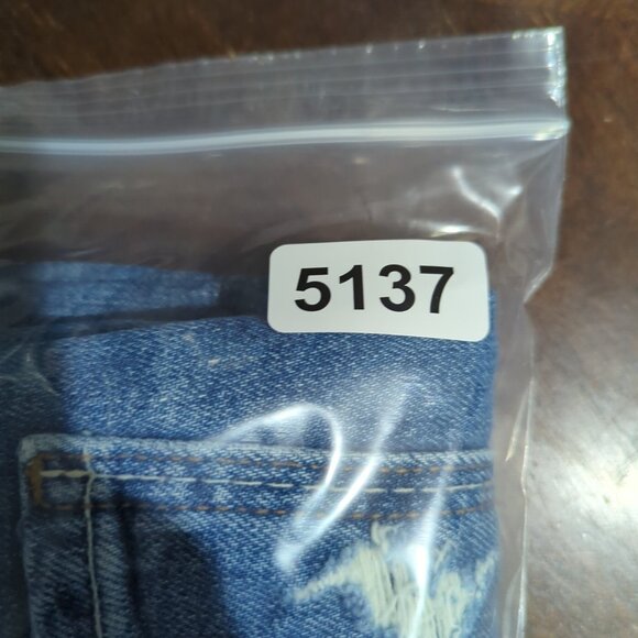 Mother Superior Jeans Womens 33 Blue The Tomcat Playing With Scissors Distressed - Picture 16 of 16
